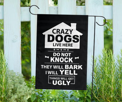 gift, dog, boston terrier, pet, yard, garden, flag, sign, funny