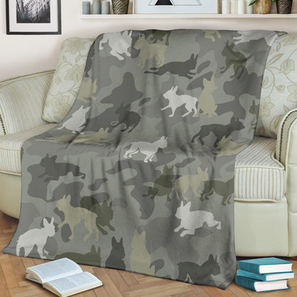 Boston Terrier, camo, blanket, gift, gifts