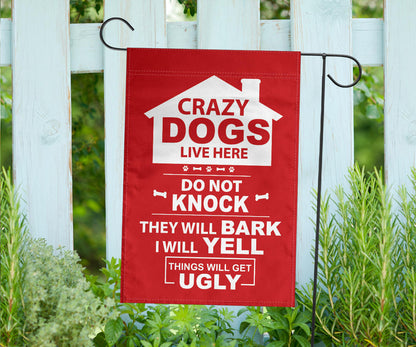 gift, dog, boston terrier, pet, yard, garden, flag, sign, funny