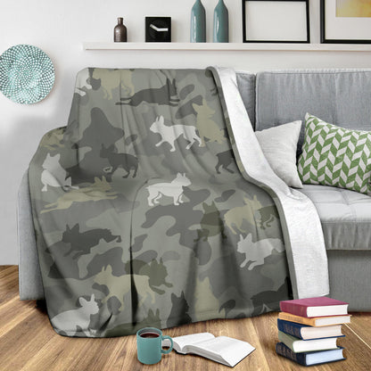 Boston Terrier, camo, blanket, gift, gifts