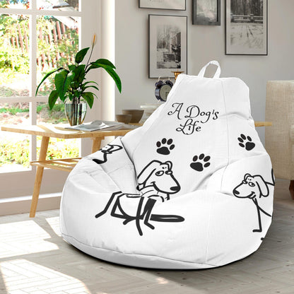 gift, dog, boston terrier, bean bag, chair, lounge, couch