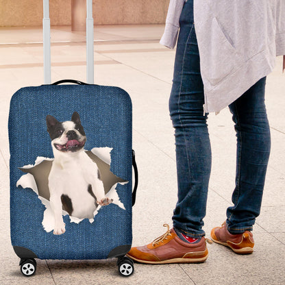 Boston Terrier, luggage, suit case, cover, travel, flight, airline, gift, gifts