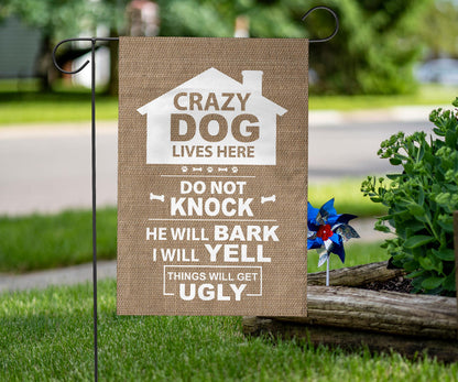 gift, dog, boston terrier, pet, yard, garden, flag, sign, funny