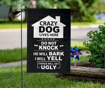 gift, dog, boston terrier, pet, yard, garden, flag, sign, funny