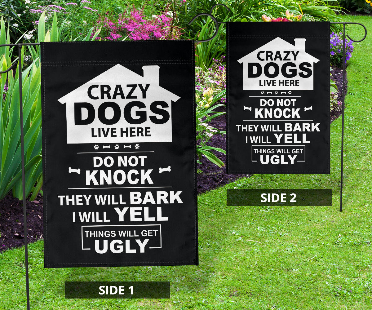 gift, dog, boston terrier, pet, yard, garden, flag, sign