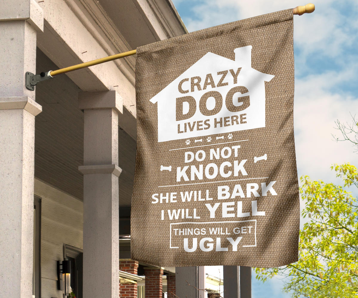 gift, dog, boston terrier, pet, yard, garden, flag, sign, funny