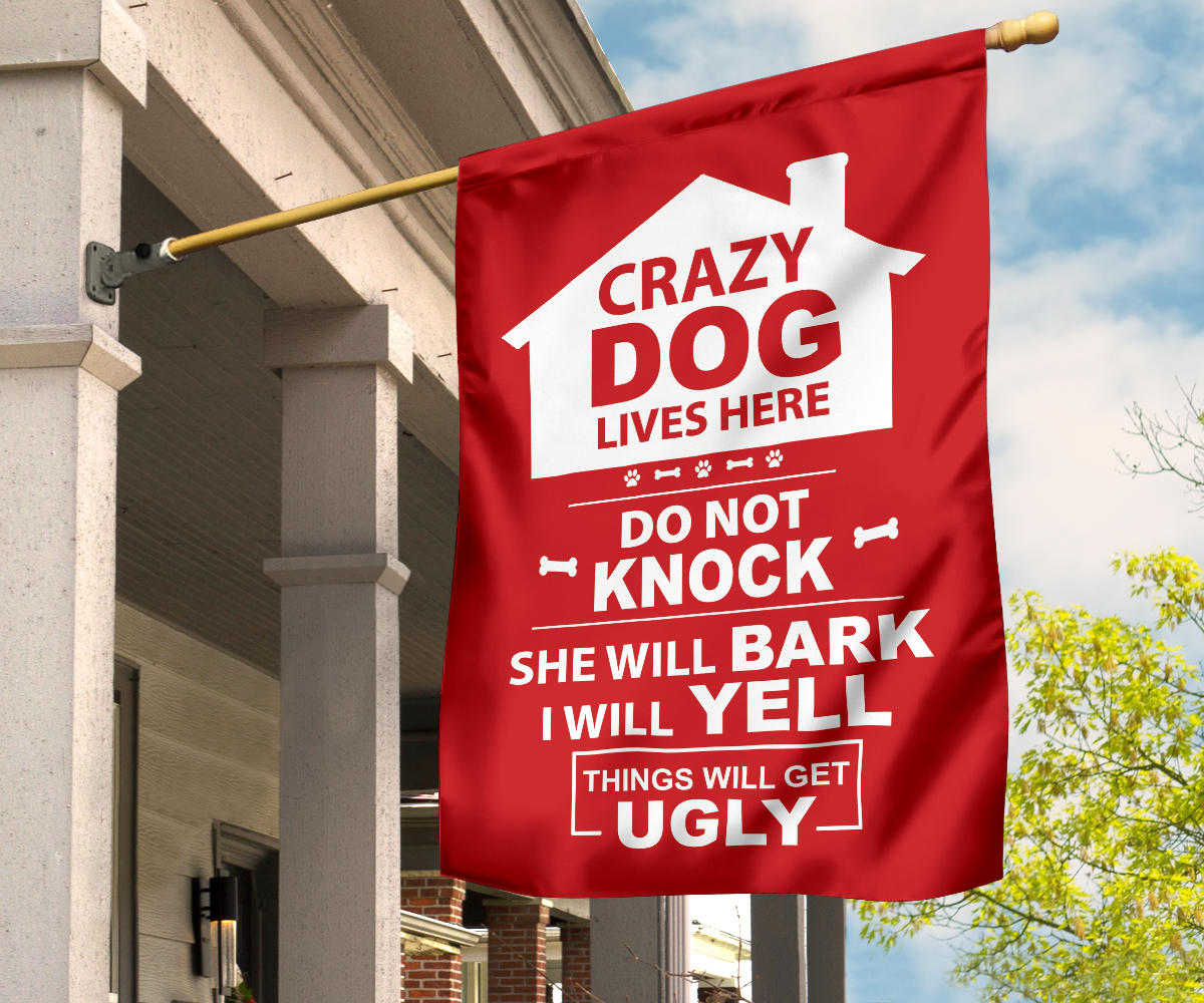 gift, dog, boston terrier, pet, yard, garden, flag, sign, funny