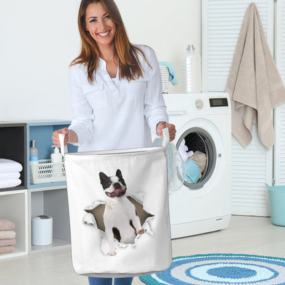 Boston Terrier, laundry, basket, gift, gifts