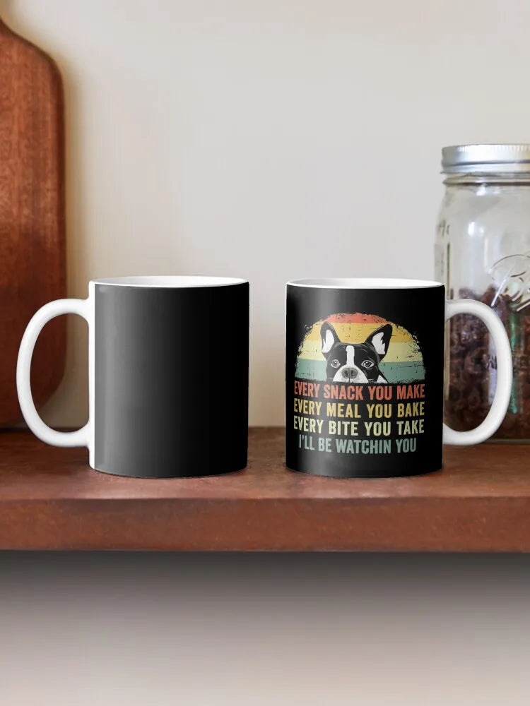 boston terrier, dog, pet, gift, gifts, mug, coffee