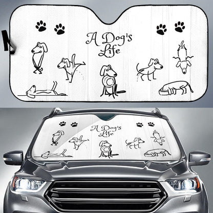 gift, dog, boston terrier, pet, car, sun shade, sun visor