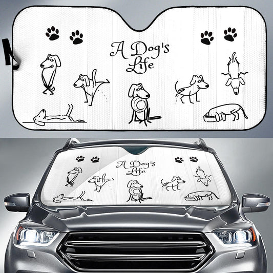 gift, dog, boston terrier, pet, car, sun shade, sun visor