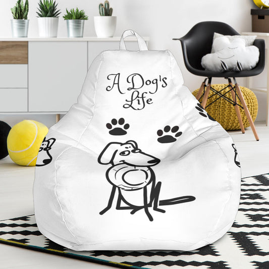 gift, dog, boston terrier, bean bag, chair, lounge, couch