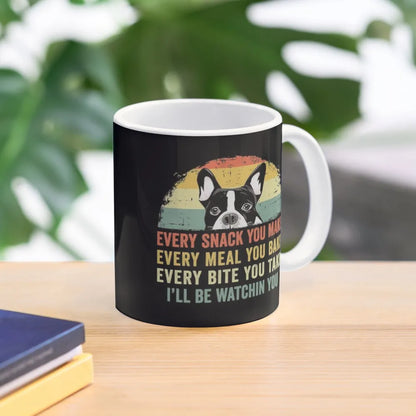 boston terrier, dog, pet, gift, gifts, mug, coffee