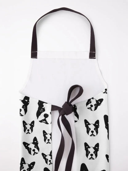 Boston Terrier Face Apron